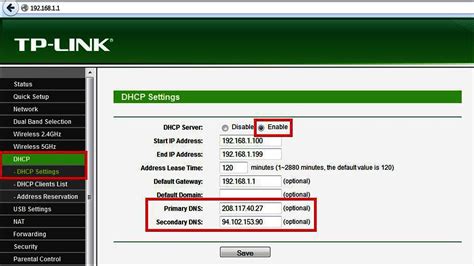dhcp client list on your router tp link